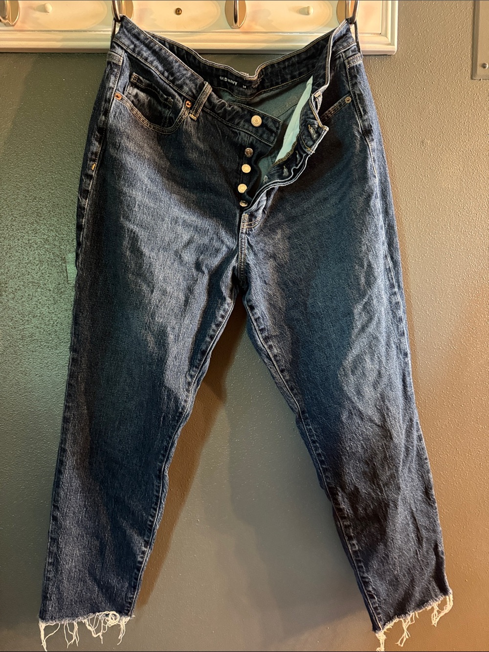 Old Navy Blue Straight-Leg Jeans